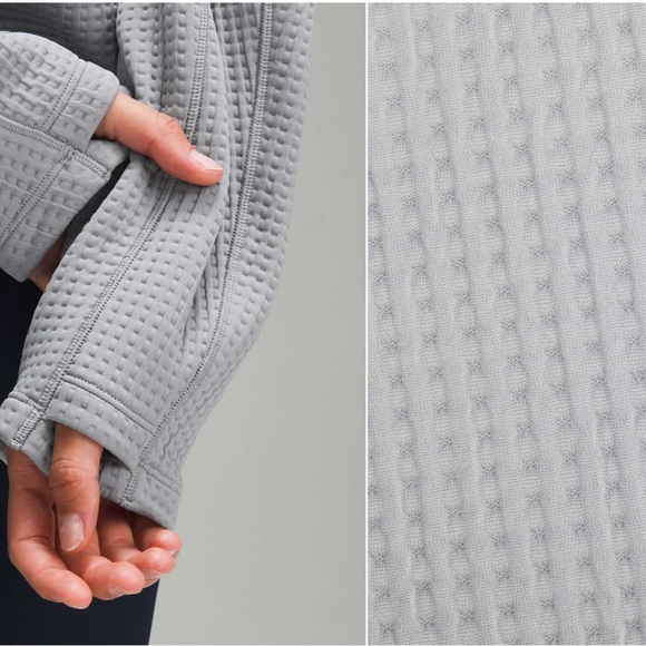 Lululemon Waffle-Knit Funnel-Neck Long-Sleeve Shirt Sweater size 6 Outdoor - Picture 4 of 8